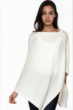 Be Golden 100% Cashmere Braided Trim Poncho