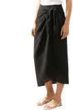 Gauze Light and Soft Solid Sarong Wrap Scarf black