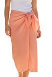Gauze Light and Soft Solid Sarong Wrap Scarf tangerine orange