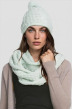 H14K15 Cable Knit Infinity Scarf & Knit Beannie Hat Set in Mint 4-scarves-knit-scarf-cable-knit-infinity-scarf-hat-set-in-mint-cable-knit-infinity-scarf-hat-set-in-mint-by-spun-42439445840117