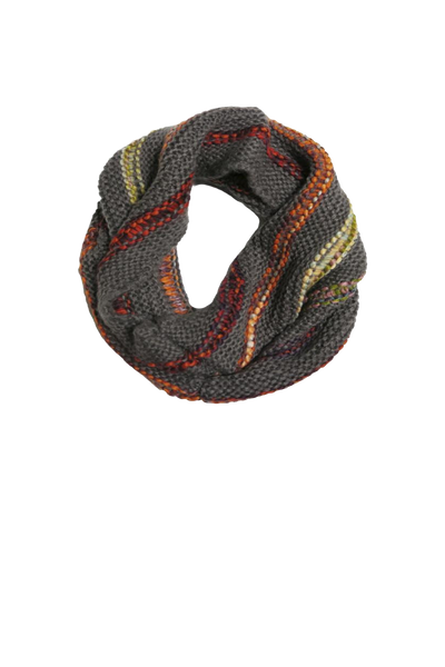 Multi Color Stripe Infinity Neck Warmer Scarf