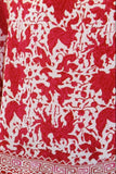 HLTSE_ High Low Crop Silk Top Print  Reed Stamp Print