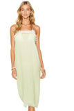Halter Fringe Beach Coverup Dress Solid Gauze