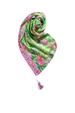 Hawaiian Paradise Lime and Pink Tropical Sarong Wrap 2
