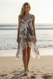 Heart of the Glen Tropical Print Sheer and Soft Coverup Maxi Sundress 2