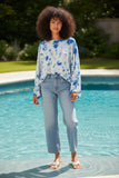 Harbor Cropped Crewneck Poncho Sweater in Super Soft Zen Blend Yarn