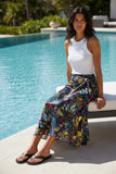 Jungle Fever Muted Tones Tassel Print Scarf Wrap Sarong