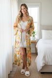 Kimono Coverup Wrap Robe in Golden Hour Print