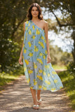 Lemon Squeezy Sheer Luxury Print Goddess One Should Sundress Coverup