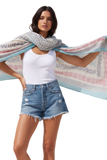 Little Lovely Tassel Light and Soft Print Scarf Wrap Sarong 4
