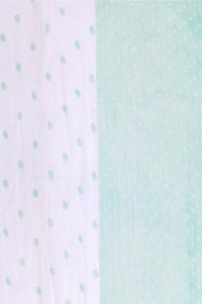 Lots of Dots Print Swatch Mint - White