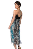 Maxi Tassel Coverup Sundress in Dragon Wings Print