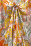 Leopard Palm Orange Luxury Print Sarong Multi-Wear Wrap Scarf