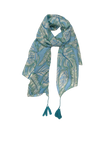 MV95 Bali Blues Luxury Print Sarong Wrap Scarf
