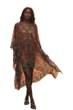 Masala Multi-Colored Luxury Print  |  V-Neck Kaftan Coverup 2