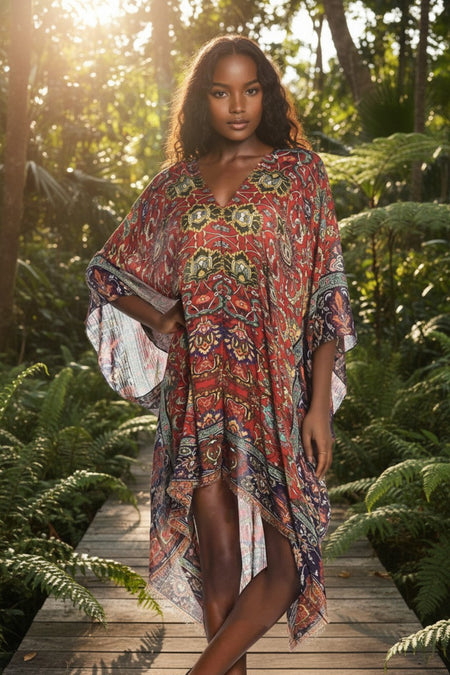 Bandana Baby Print Sheer Coverup Corinthian Sundress