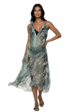 Maxi Tassel Coverup Sundress in Dragon Wings Print 2