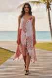 Maxi Tassel Sundress Cover-Up in Marisa Patches Print