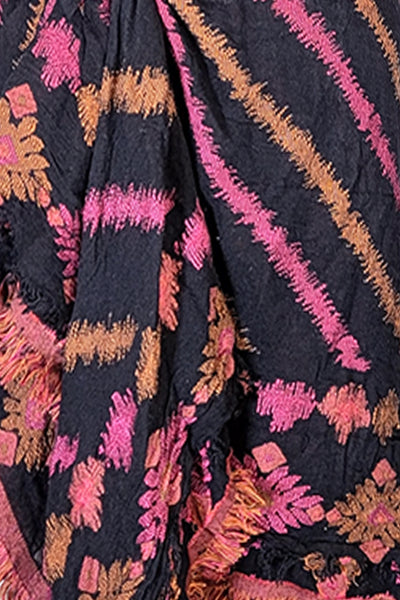 Menagerie Stripe Jacquard Fabric Scarf Wrap swatch sun