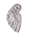 Mulberry Diamond Print | Luxury Wool Silk Blend Printed Scarf mulberry diamond maroon 3