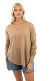 Nelly Washable Cashmere V-neck Pullover Sweater