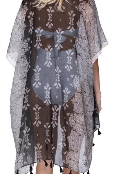 Night Cathedral Print Coverup Kimono Wrap