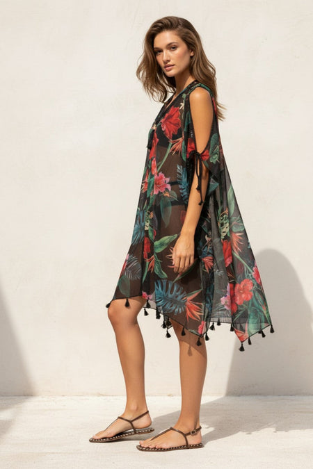 Bandana Baby Print Sheer Coverup Corinthian Sundress