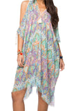 Open Shoulder Sundress Coverup in Day Dreamer Cotton Print