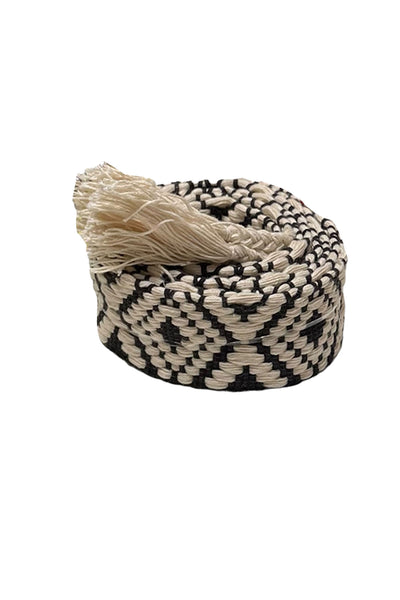 Handwoven Aztec Pattern Wrap Belt