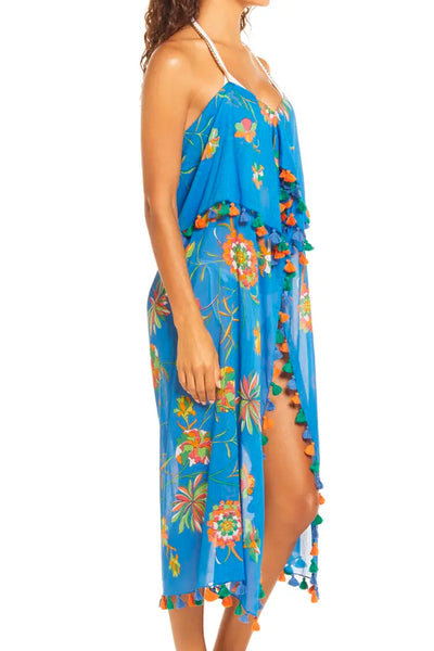 Coastal Summer Dress in All is Well Print