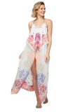 P2PCSDP74 Coastal Summer Dress in Whole Lotta Love Jacquard Fabric white