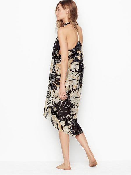 Free Spirit Multi Wear Coverup in Night Leaves Print
