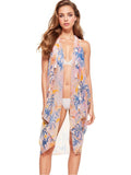 Free Spirit Multi Wear Coverup Vest in Escape to Paradise Print