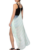 Free Spirit Multi Wear Coverup Vest in Modal Pin Stripe Print