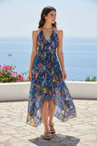 P2PGREP82-P2PGREP82-Blue_Grecian Goddess Coverup Sundress in Botanical Garden Print 4