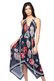 Grecian Goddess Sundress  in Flowers Forever Print