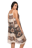 Rita Reversible Sundress Coverup in Oregon Trail print