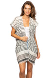 Land Dweller Woven Jacquard Coverup Kimono