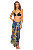 Braided Sarong in Botanical Garden print