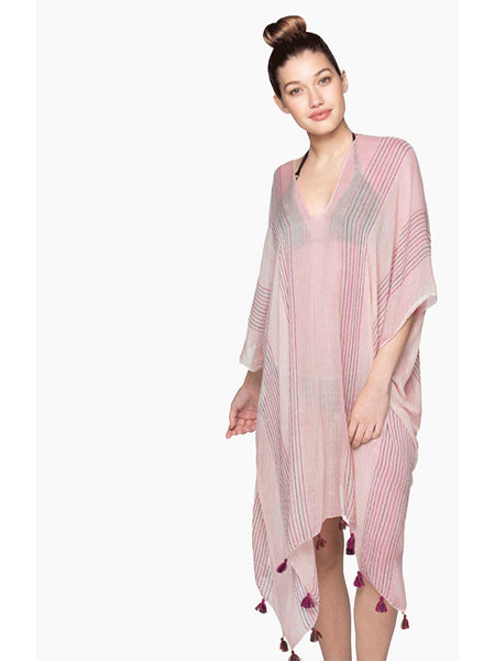 Fairy Road Stripe V-Neck Coverup Sundress