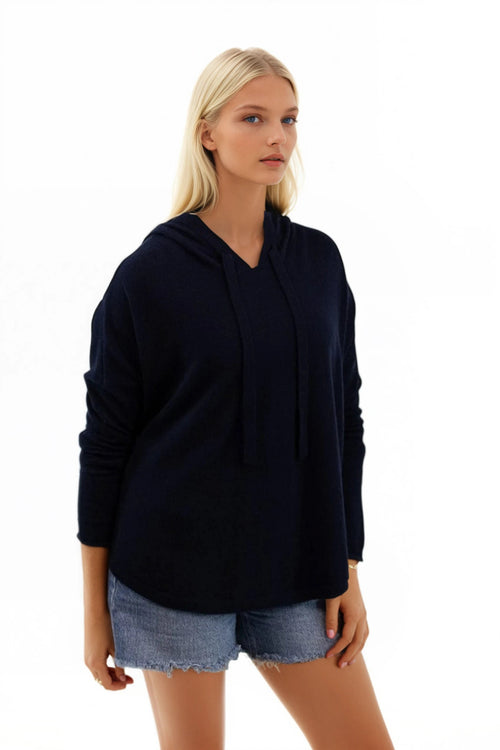 Quinn Washable Cashmere Hoodie Sweater