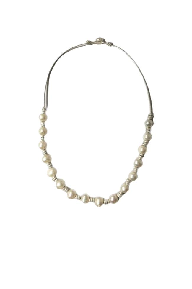 Real Freshwater Pearl Strand Chocker Necklace