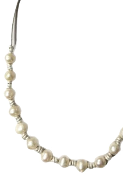 Real Freshwater Pearl Strand Chocker Necklace