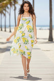 Rita Reversible Sundress Cover-Up in Lemon Balm Print 2