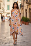 Rita Reversible Sundress Coverup in Tropical Punch Sheer and Soft Print