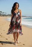 Rita Reversible Sundress Sheer Coverup – Spring Splendor Print mood 2