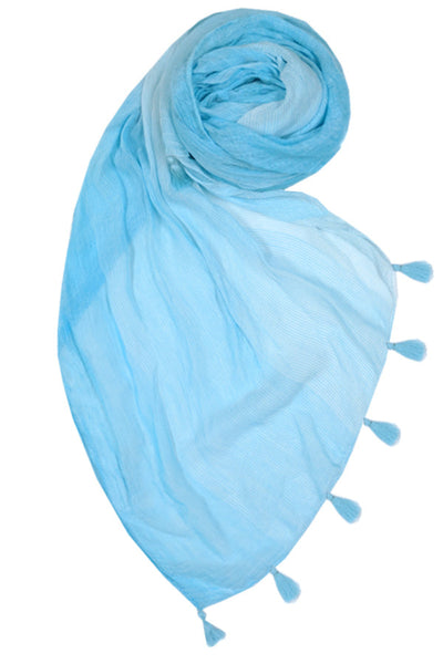 S109  Soft Descent Print Blue