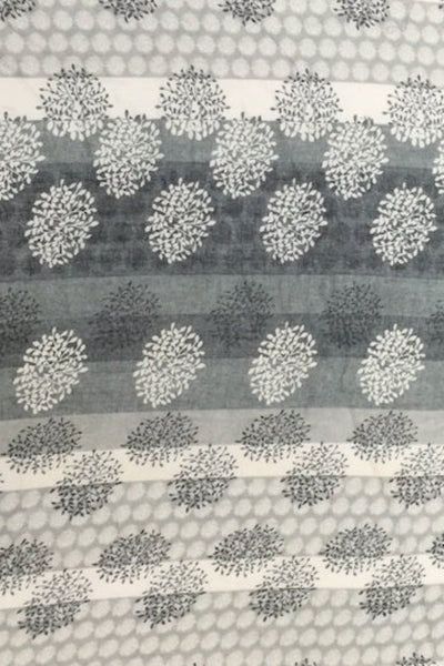 S15-S2-BLK-Grey Striped Puff Print Sheer rup