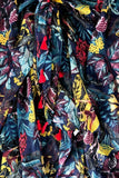 S153-Jungle floral dark navy multi print