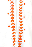 Long Draped Vest Cotton Coverup in Leaf Dot Embroidery Stitch